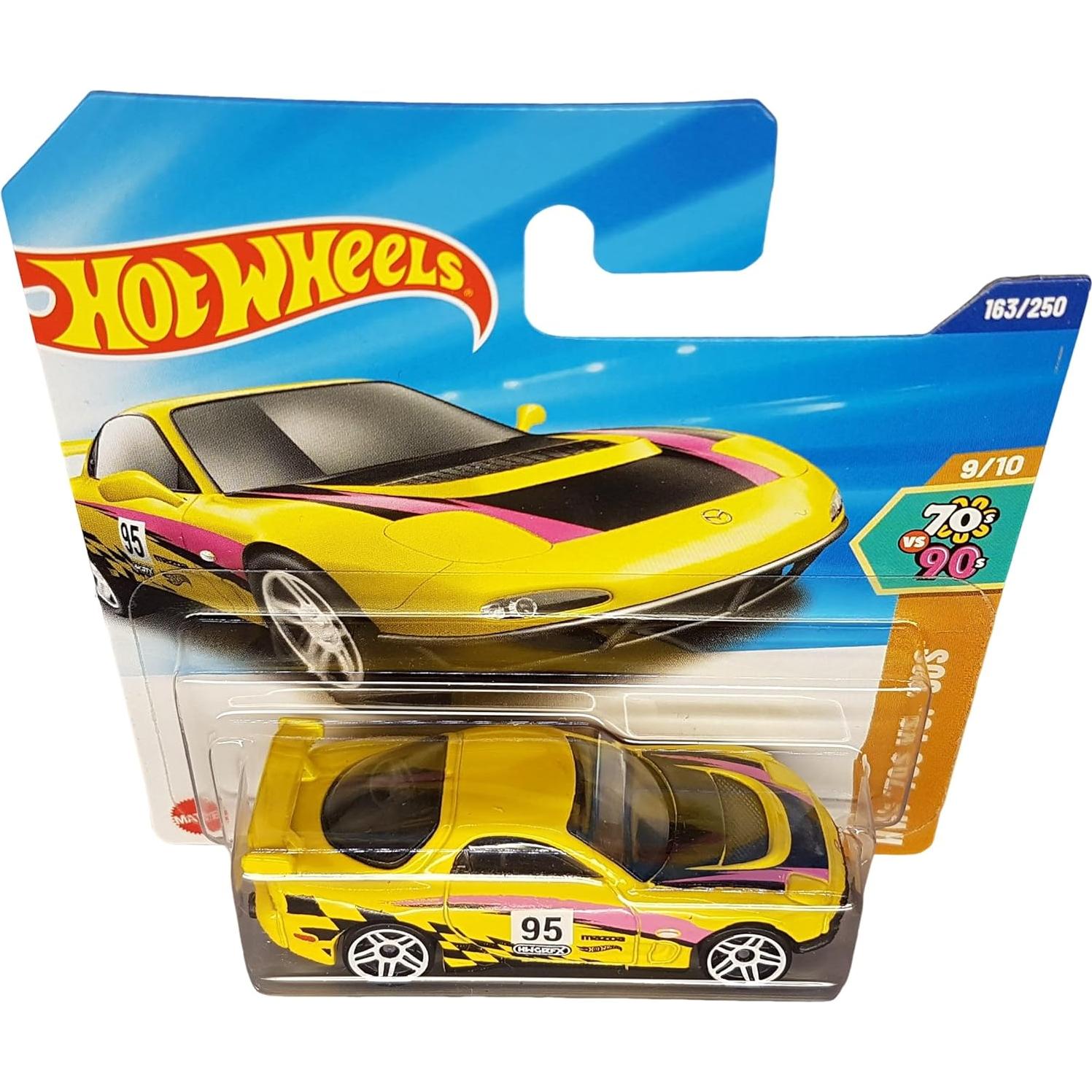 Hot Wheels Mazda RX-7 Drift 1:64 - Mattel 2025 - Amarillo