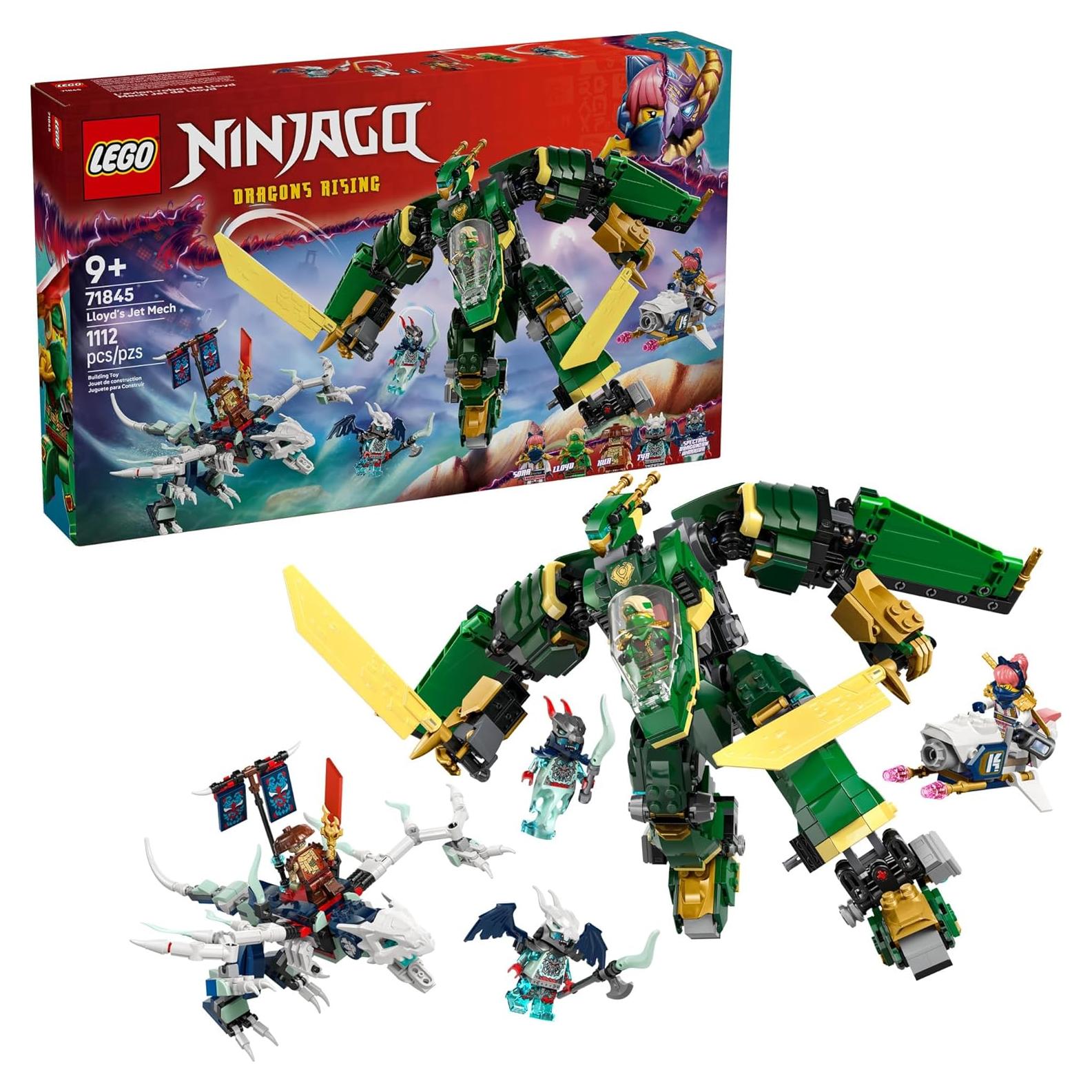 LEGO NINJAGO Jet Mech de Lloyd 71845 - Set de Construcción 1112 Piezas