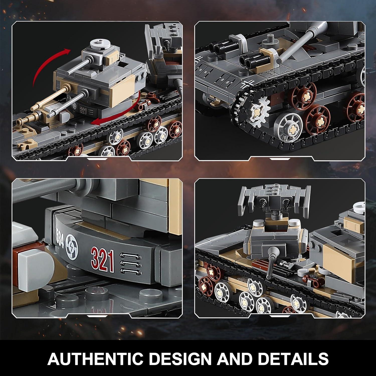 Set de Construcción de Tanques MISTBUY 1165 Piezas KV-VI