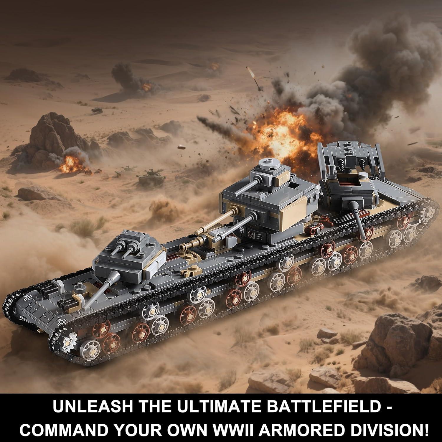 Set de Construcción de Tanques MISTBUY 1165 Piezas KV-VI