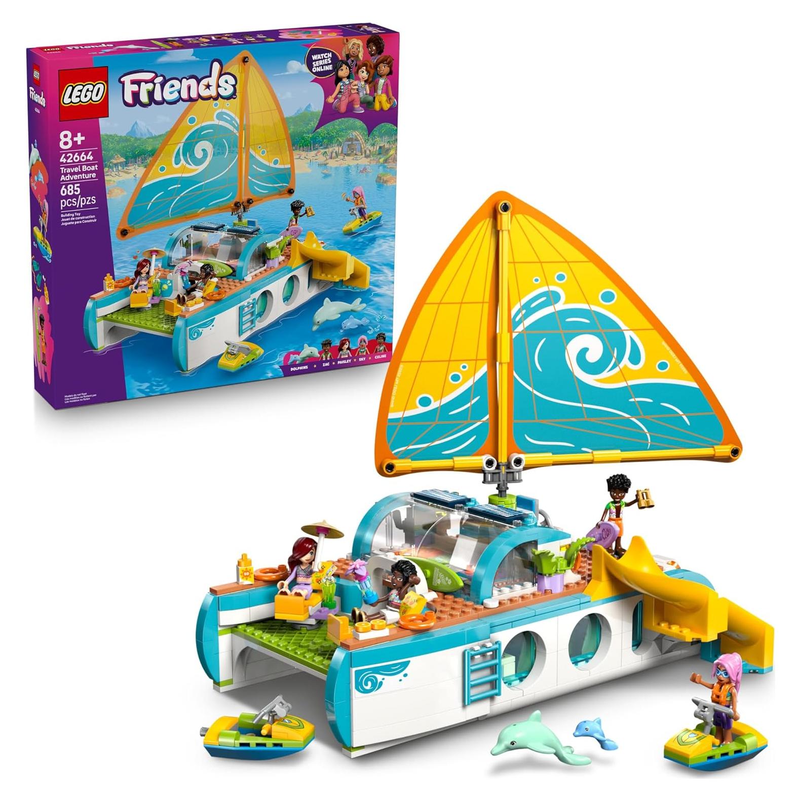 LEGO Friends Aventura en Barco de Viaje 42664 - Juguete 685 Piezas