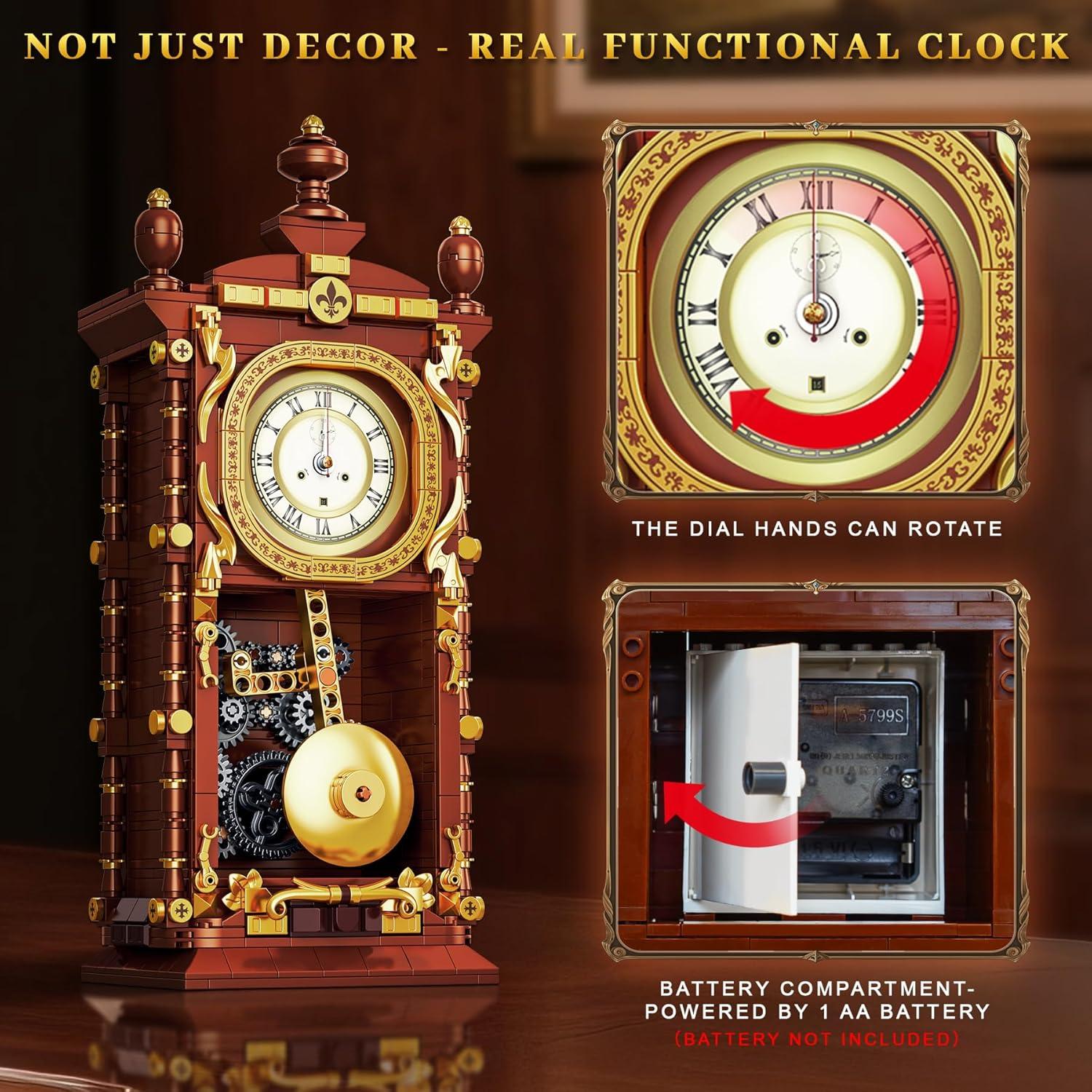 Juego de Construcción Reloj Péndulo Vintage Loyratche 751 Piezas