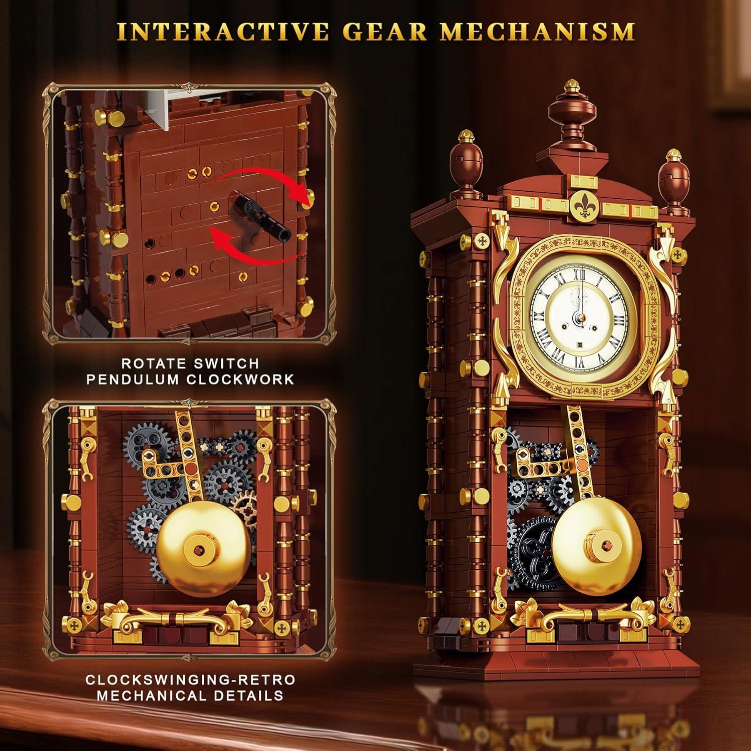 Juego de Construcción Reloj Péndulo Vintage Loyratche 751 Piezas