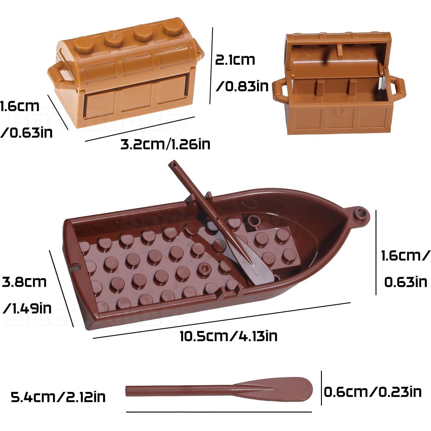 Set de Accesorios de Tesoro Pirata BrickBounty 220 Piezas