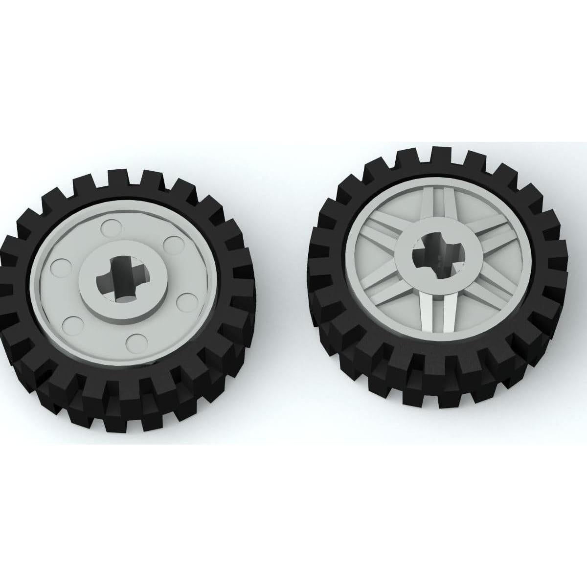 Juego de Ruedas y Neumáticos Ajuzolu 70 Piezas para Autos