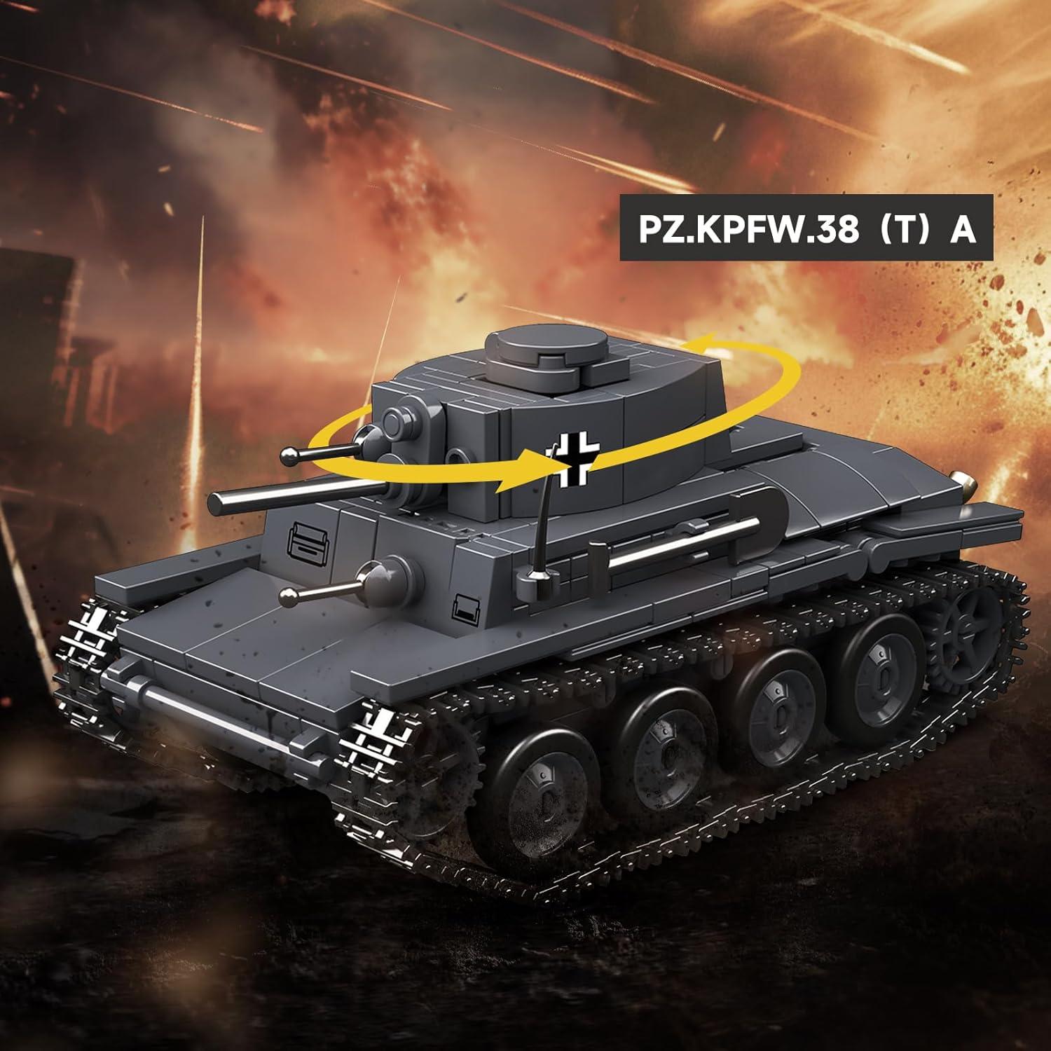 Juego de Bloques de Construcción Tanques Alemanes WEMEWEME 1089 Pcs