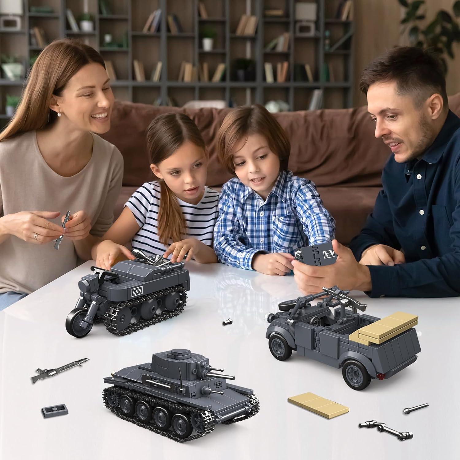 Juego de Bloques de Construcción Tanques Alemanes WEMEWEME 1089 Pcs