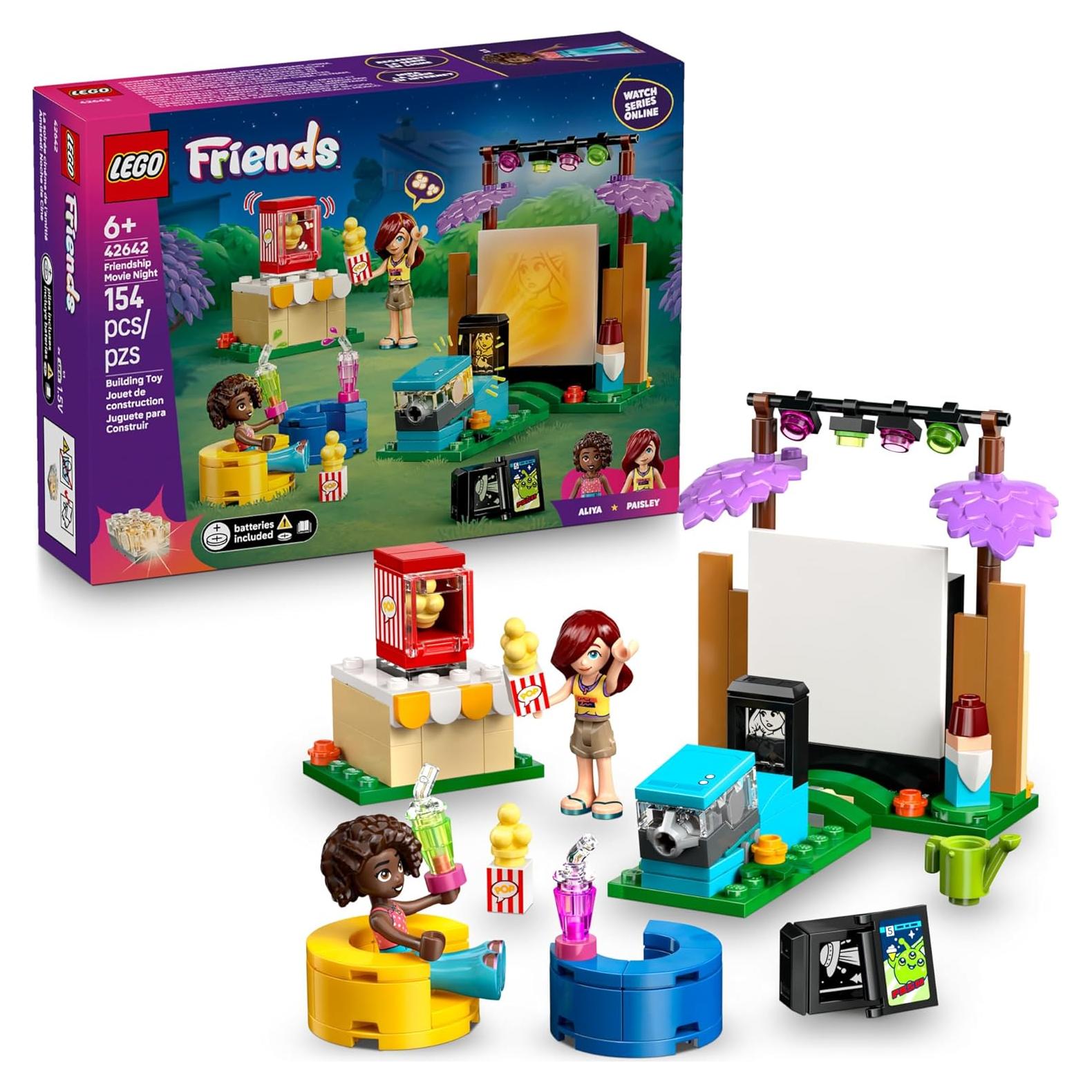 LEGO Friends Noche de Película de Amistad 42642 - Juguete 154 Piezas