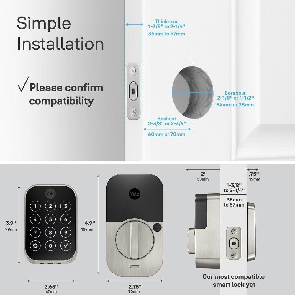 Cerradura Inteligente Yale Assure Lock 2 Touch Bronce Wi-Fi