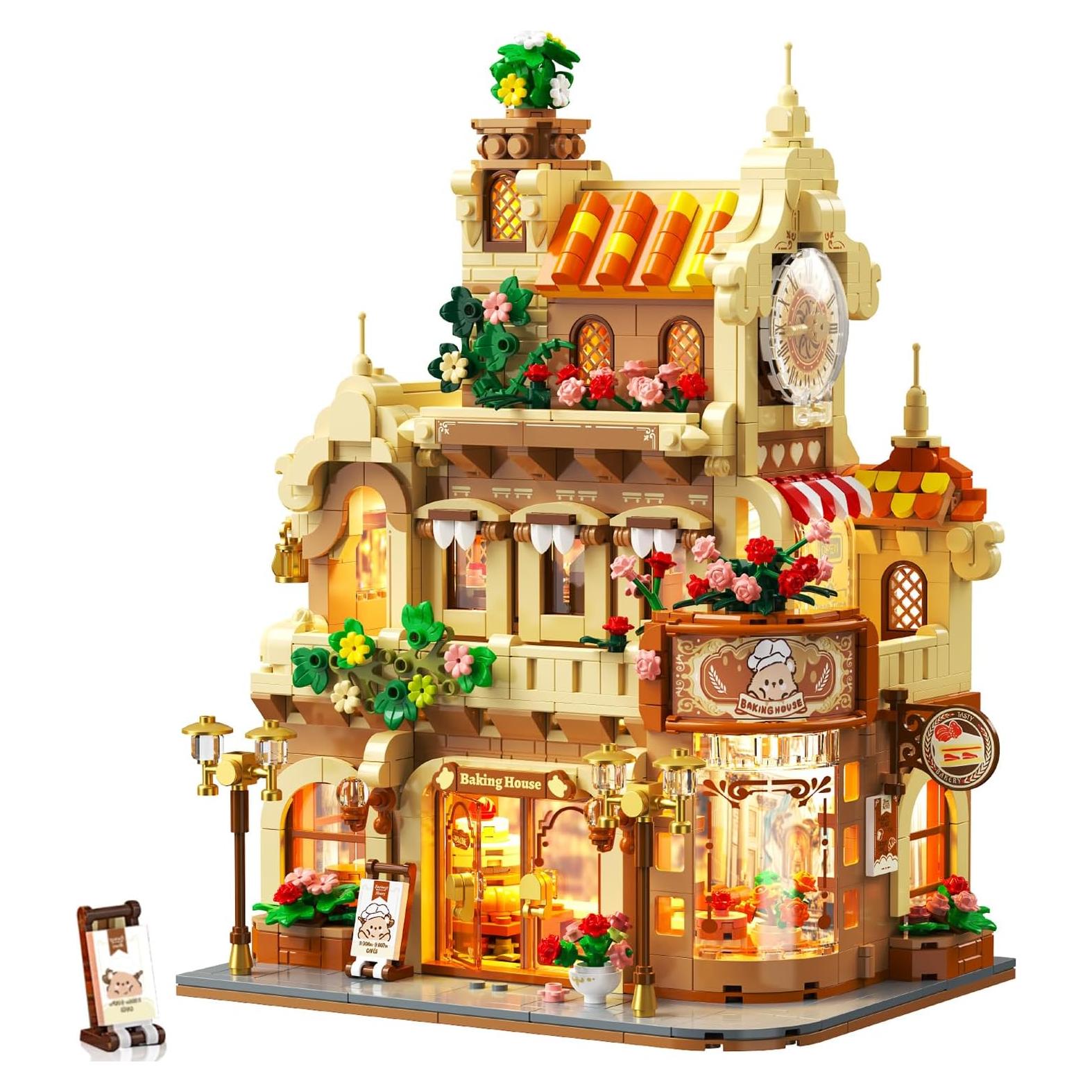 Juego de Construcción Cafetería PLAXSOON 1289 PZS con Luces