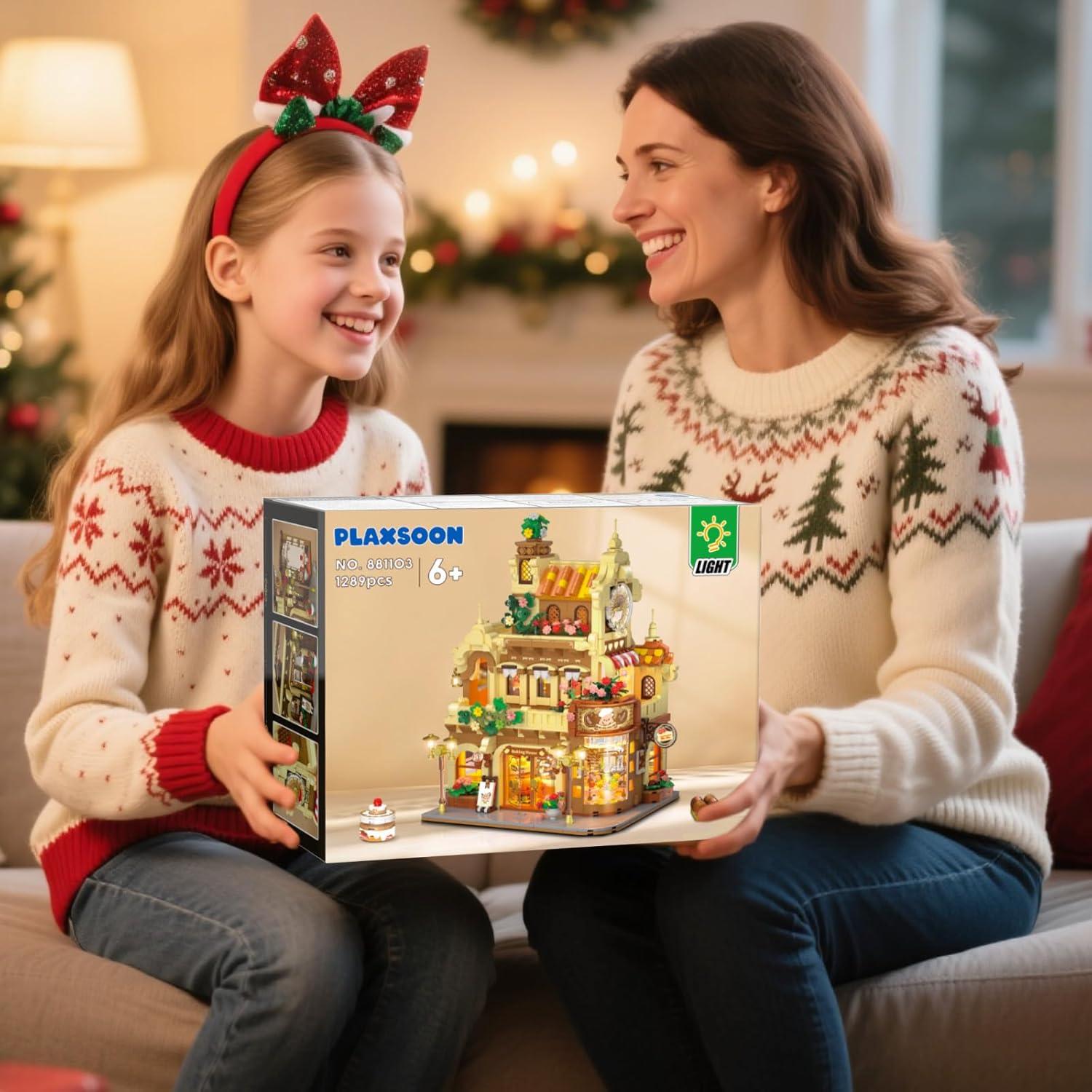 Juego de Construcción Cafetería PLAXSOON 1289 PZS con Luces