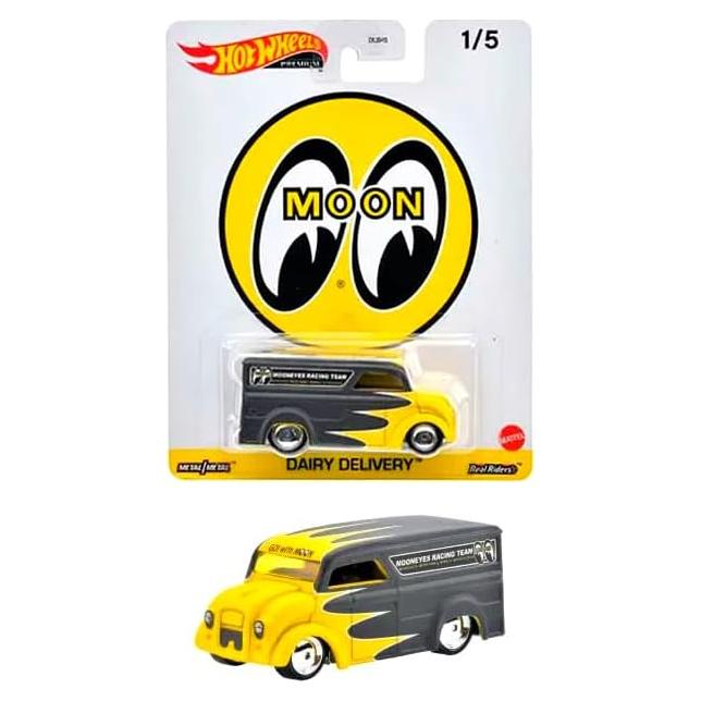 Hot Wheels Mooneyes Dairy Delivery 1/5 Premium 20.5x18.3 cm