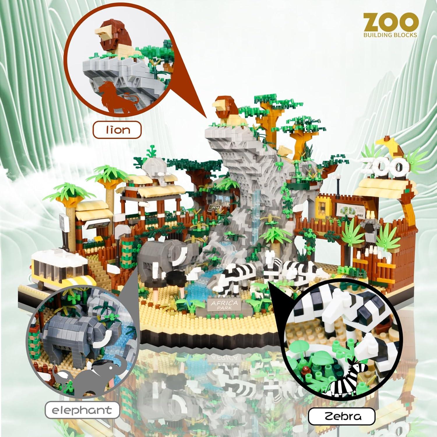 Conjunto de Bloques de Construcción SAMYBLOCKS 4800 PCS Zoológico