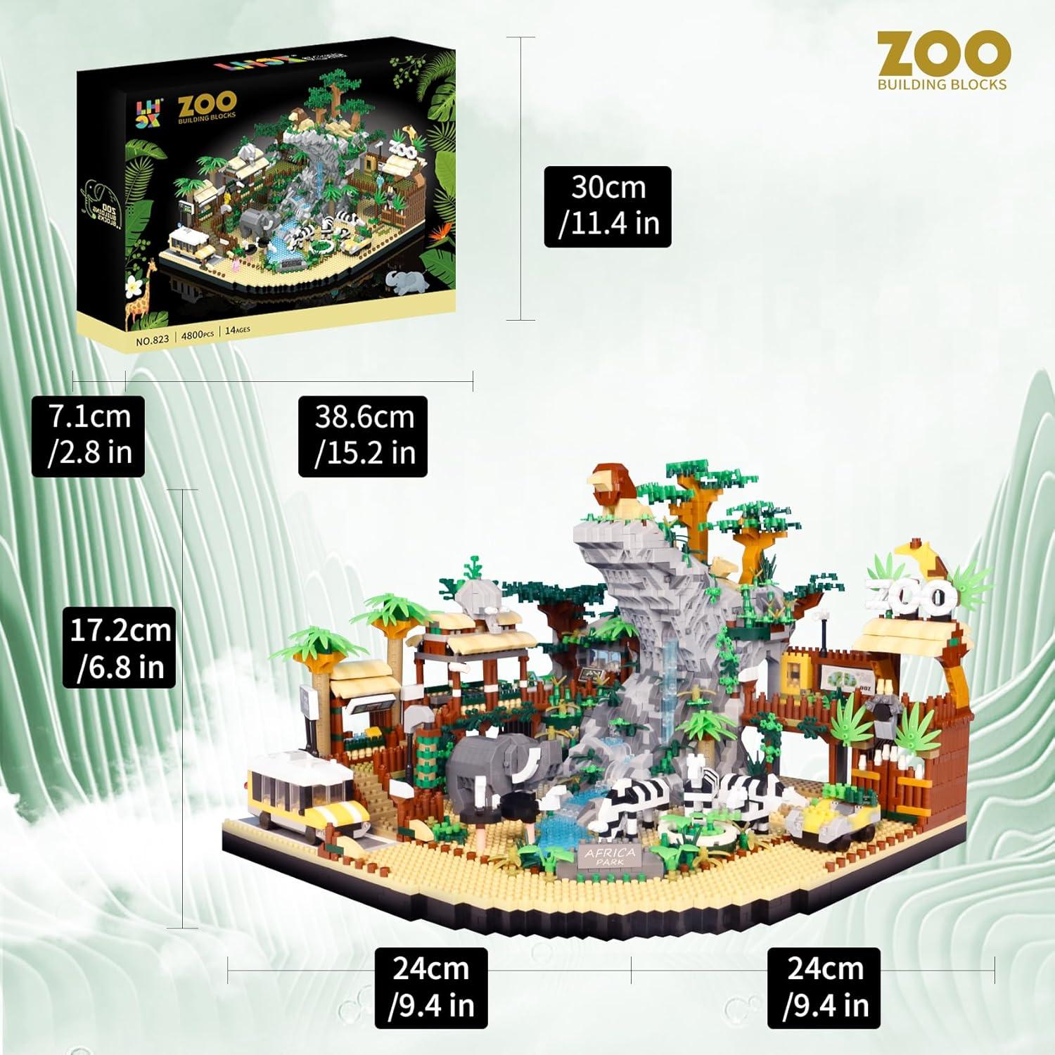 Conjunto de Bloques de Construcción SAMYBLOCKS 4800 PCS Zoológico