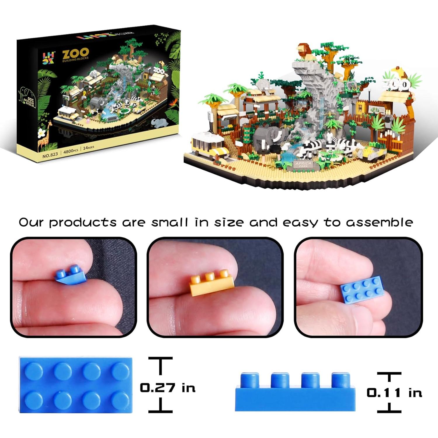 Conjunto de Bloques de Construcción SAMYBLOCKS 4800 PCS Zoológico