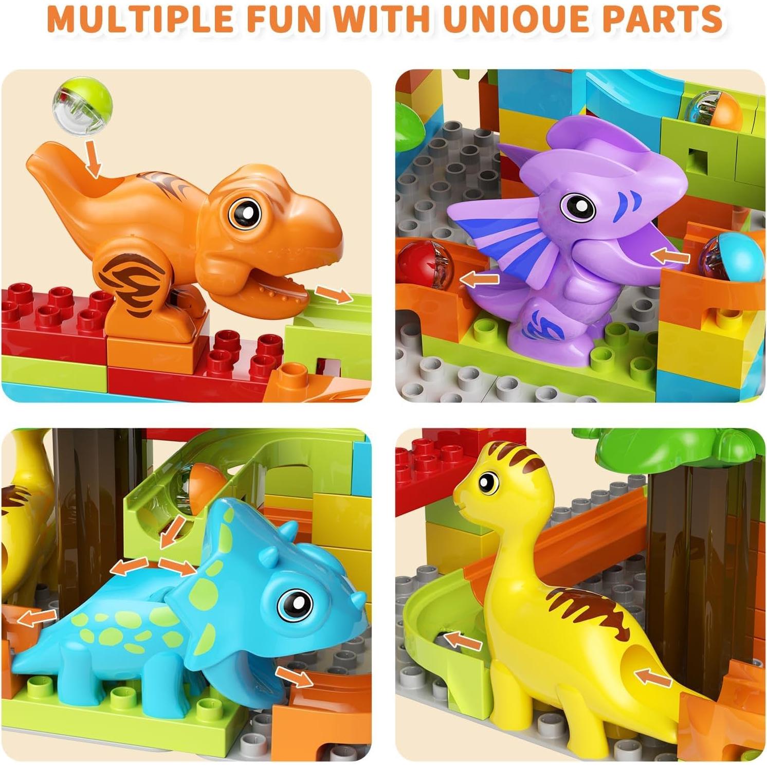 Bloques de Construcción Dinosaurio 78PCS Hunloot - Juguete Educativo