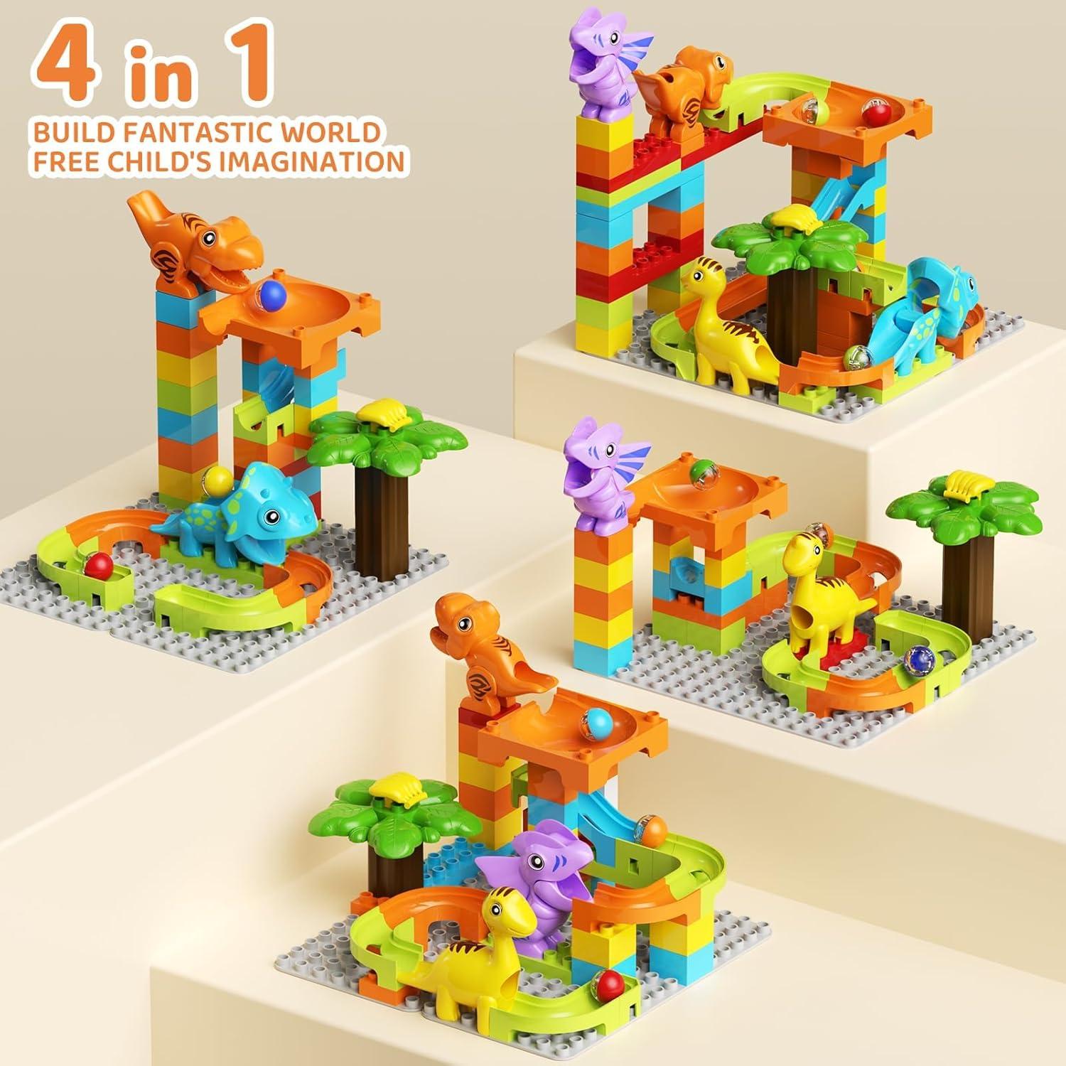 Bloques de Construcción Dinosaurio 78PCS Hunloot - Juguete Educativo