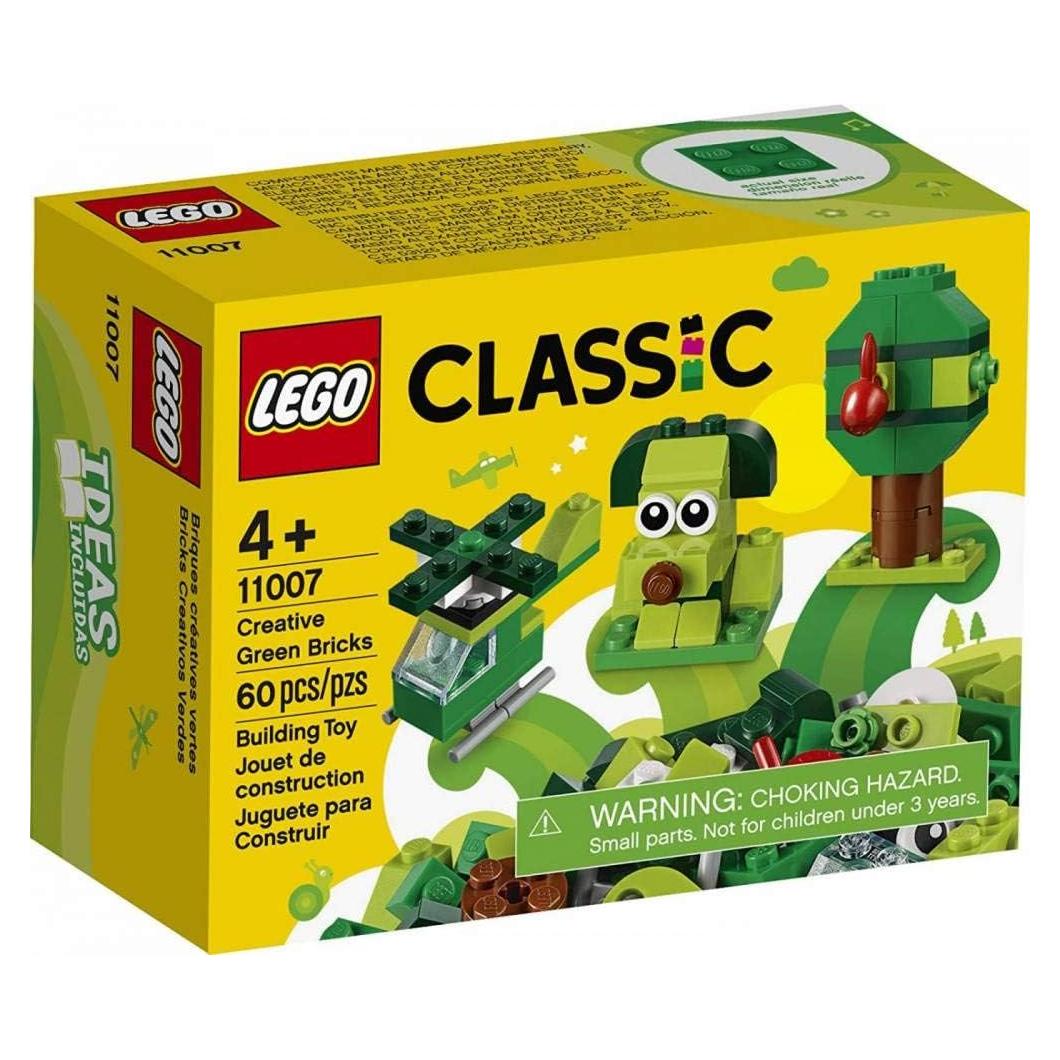 LEGO Classic Ladrillos Verdes 11007 - Kit de Inicio 60 Piezas
