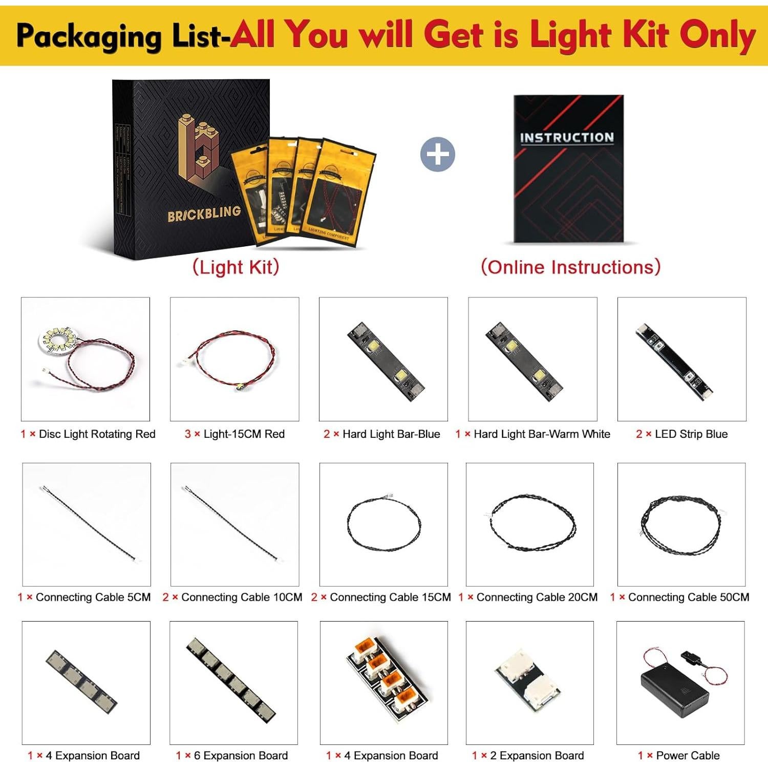 Kit de Luz LED BrickBling para LEGO Soundwave 10358