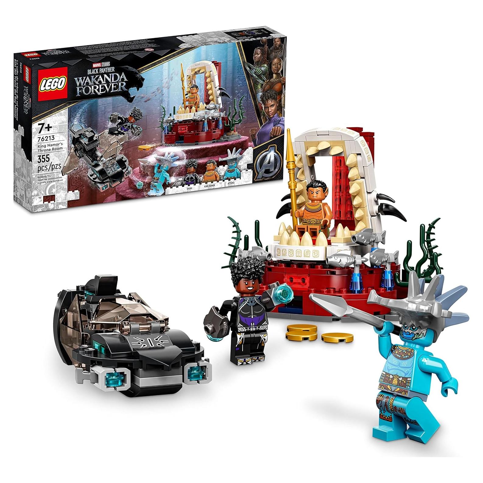 LEGO Marvel Trono de Rey Namor 76213 Submarino 355 Piezas