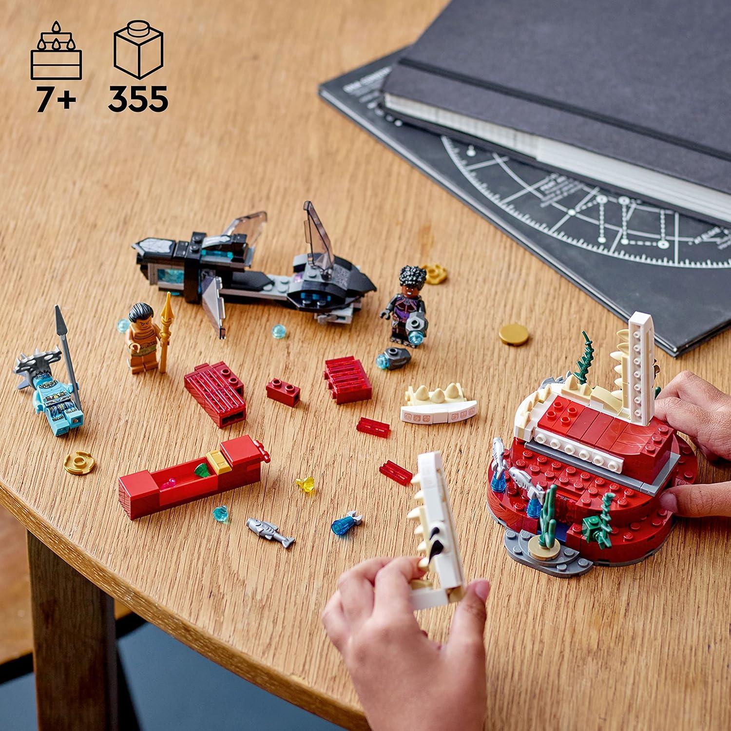 LEGO Marvel Trono de Rey Namor 76213 Submarino 355 Piezas