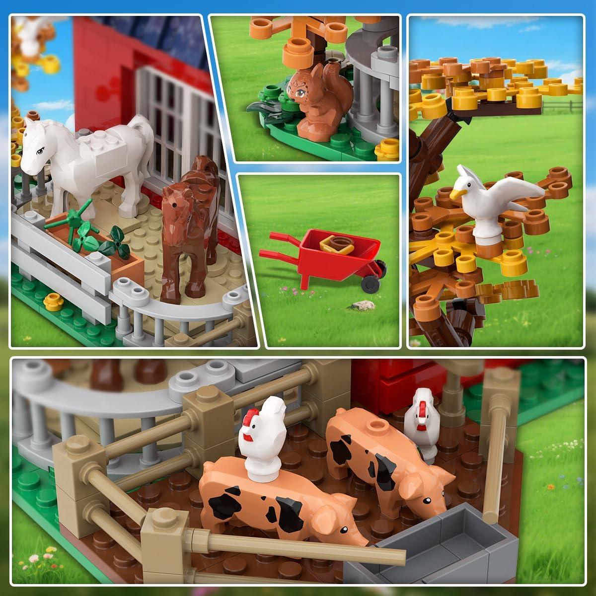 Juego de Construcción de Granja INSOON 1419 PZS con Luces LED