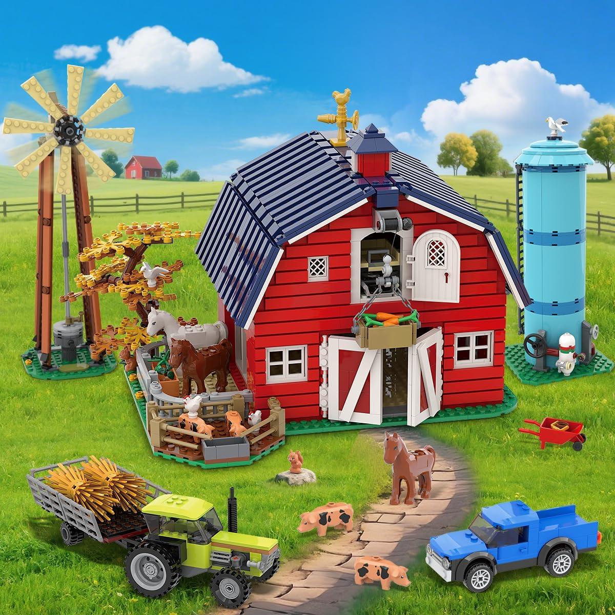 Juego de Construcción de Granja INSOON 1419 PZS con Luces LED