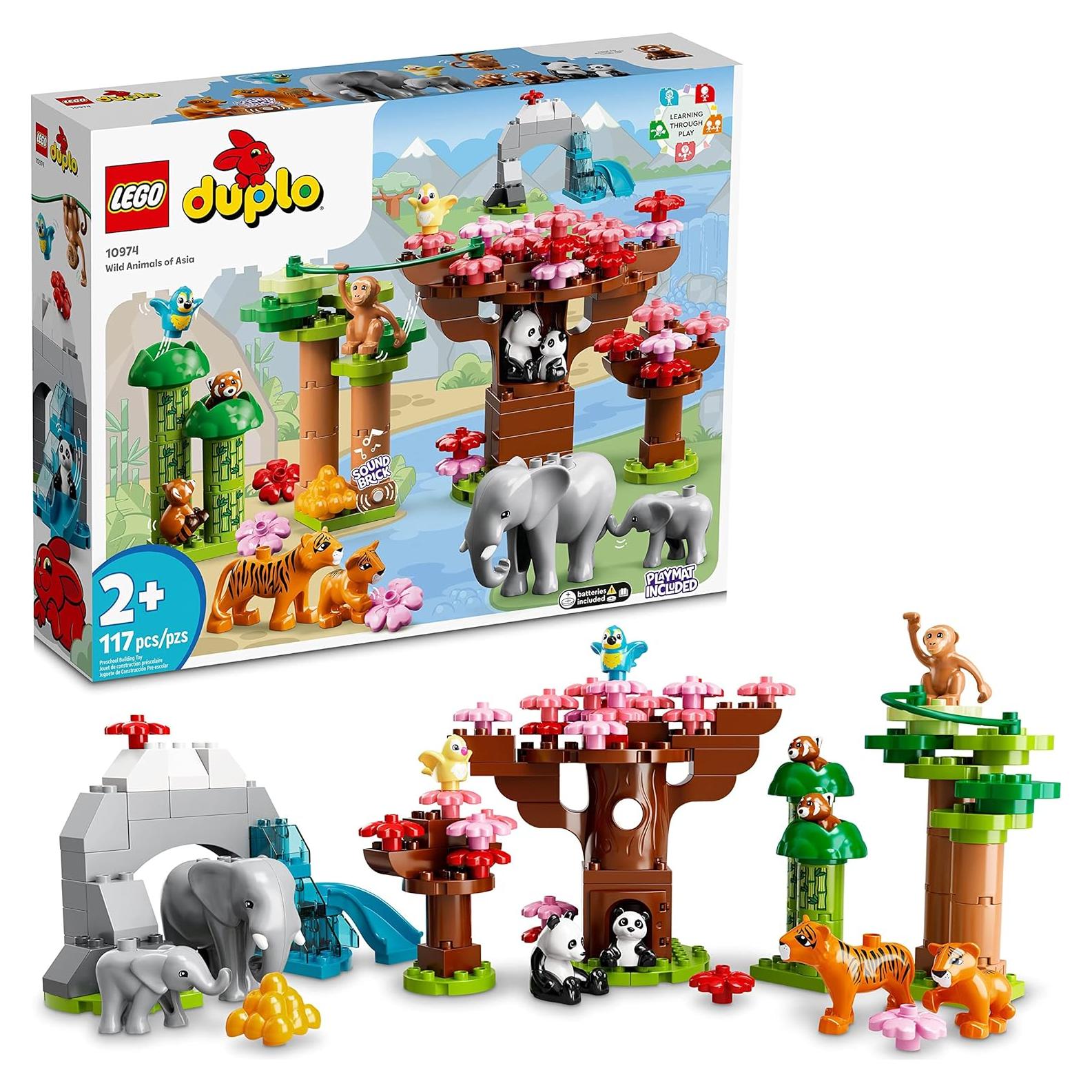 LEGO DUPLO Animales Salvajes de Asia 10974 - Set de Juguetes 117 Piezas