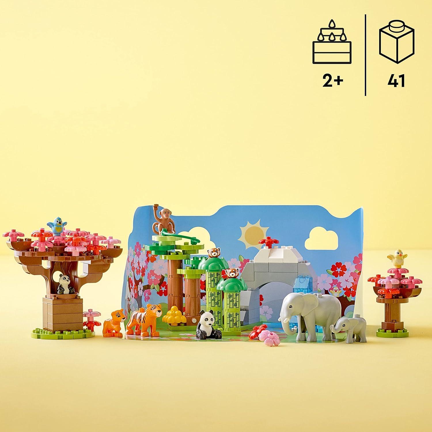 LEGO DUPLO Animales Salvajes de Asia 10974 - Set de Juguetes 117 Piezas