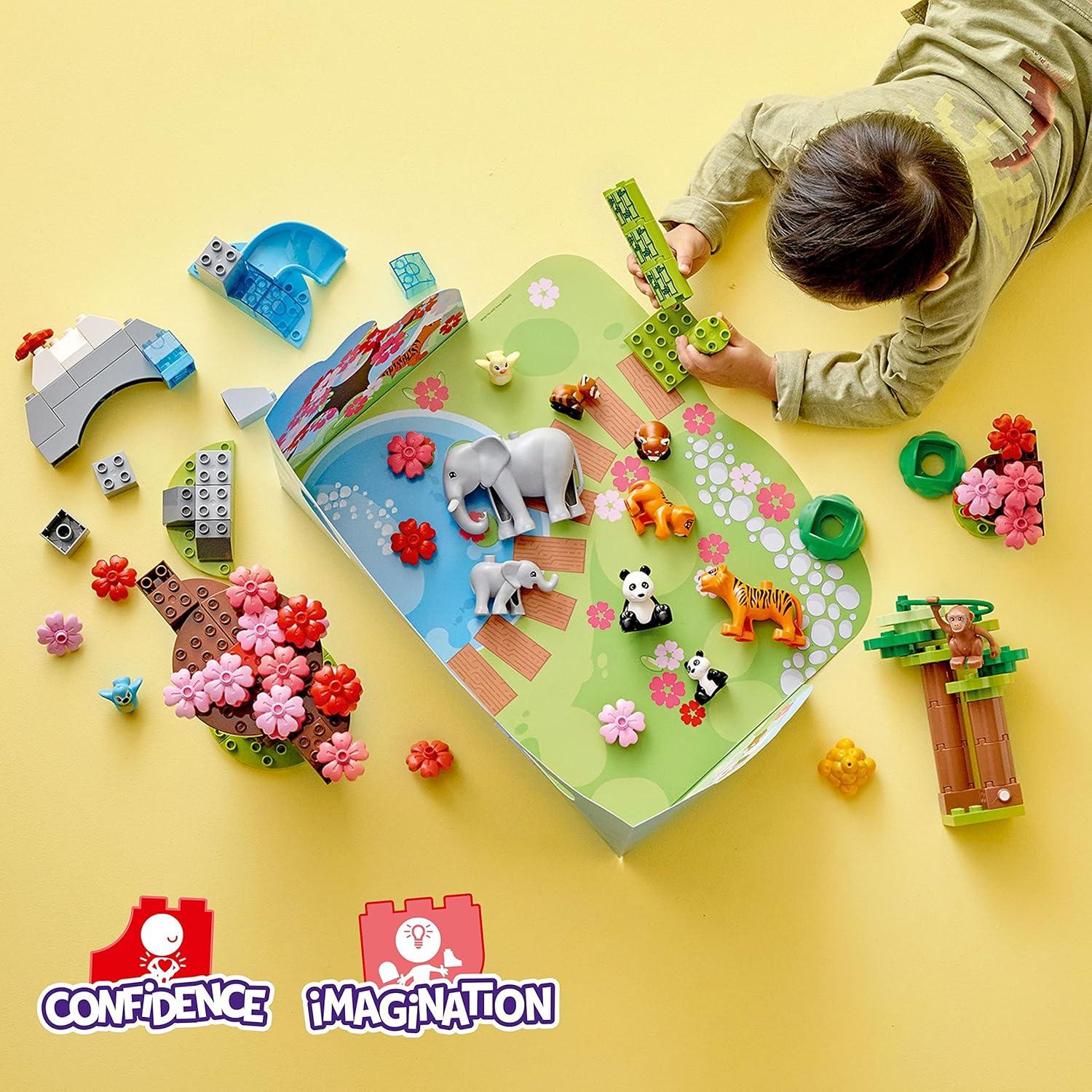 LEGO DUPLO Animales Salvajes de Asia 10974 - Set de Juguetes 117 Piezas