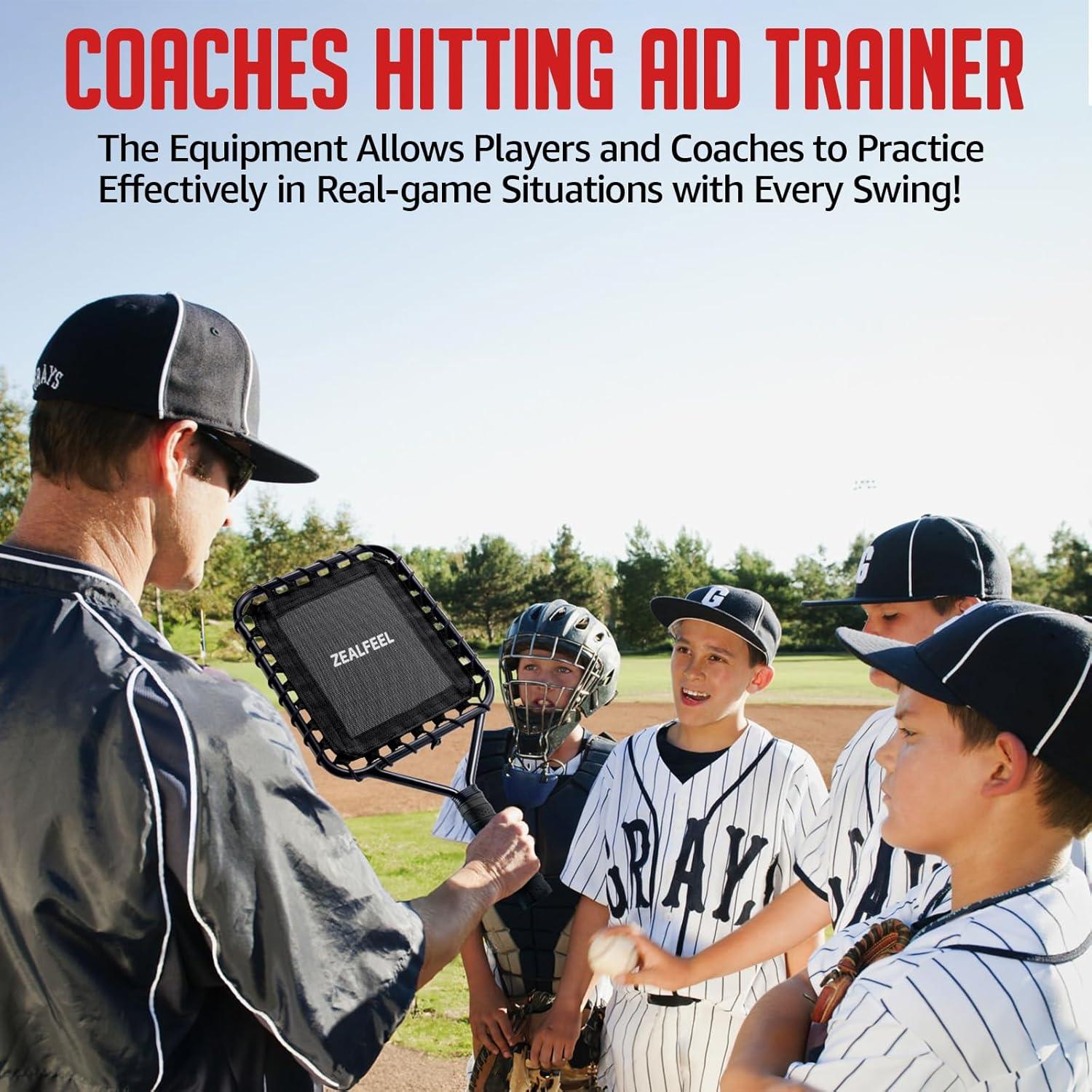 Raqueta de béisbol ZEALFEEL negra 1.2 kg para entrenamiento