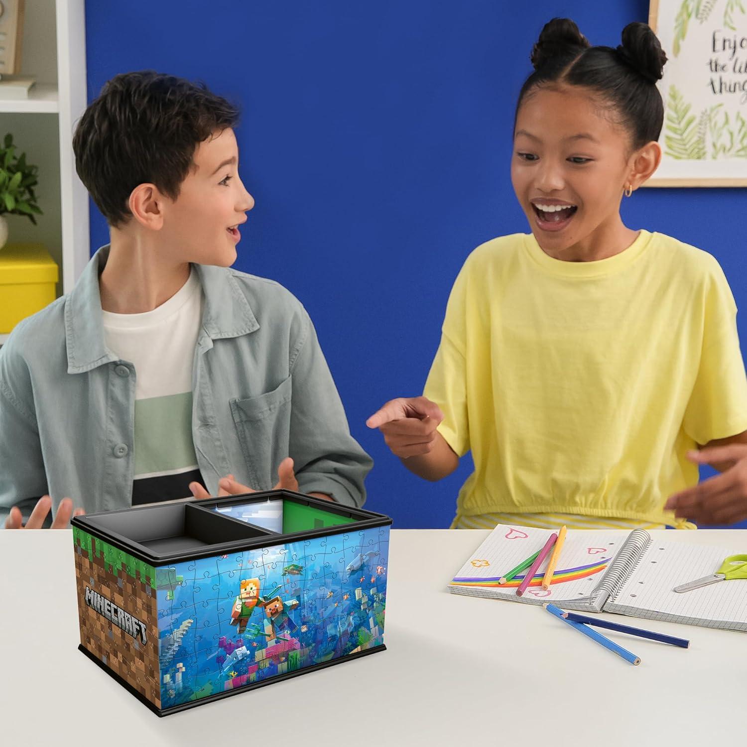 Caja de Almacenamiento 3D Ravensburger Minecraft - 216 Piezas