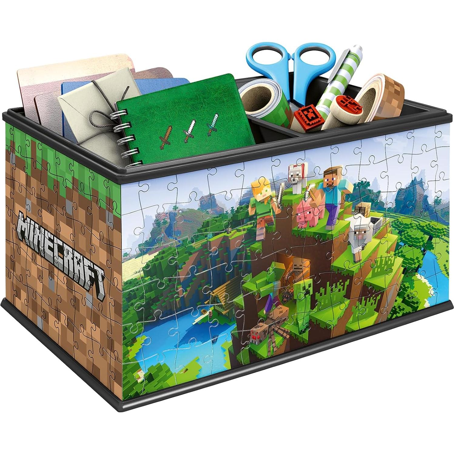 Caja de Almacenamiento 3D Ravensburger Minecraft - 216 Piezas