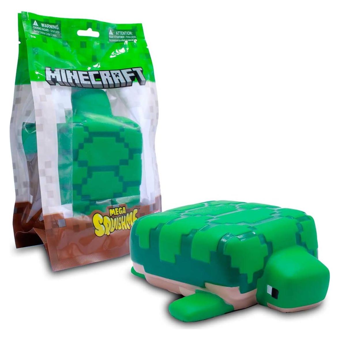Minecraft Mega SquishMe Tortuga - Alivio de Estrés 15.24 cm