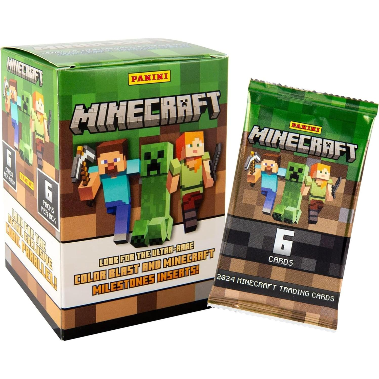 Caja de Blaster Panini Minecraft - 36 Tarjetas Coleccionables