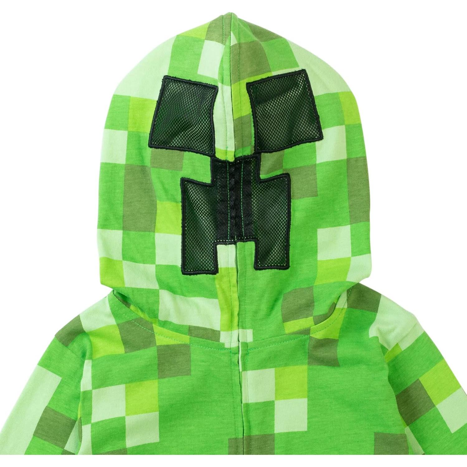 Disfraz Overol Creeper Minecraft Niños 7-8 Años Verde