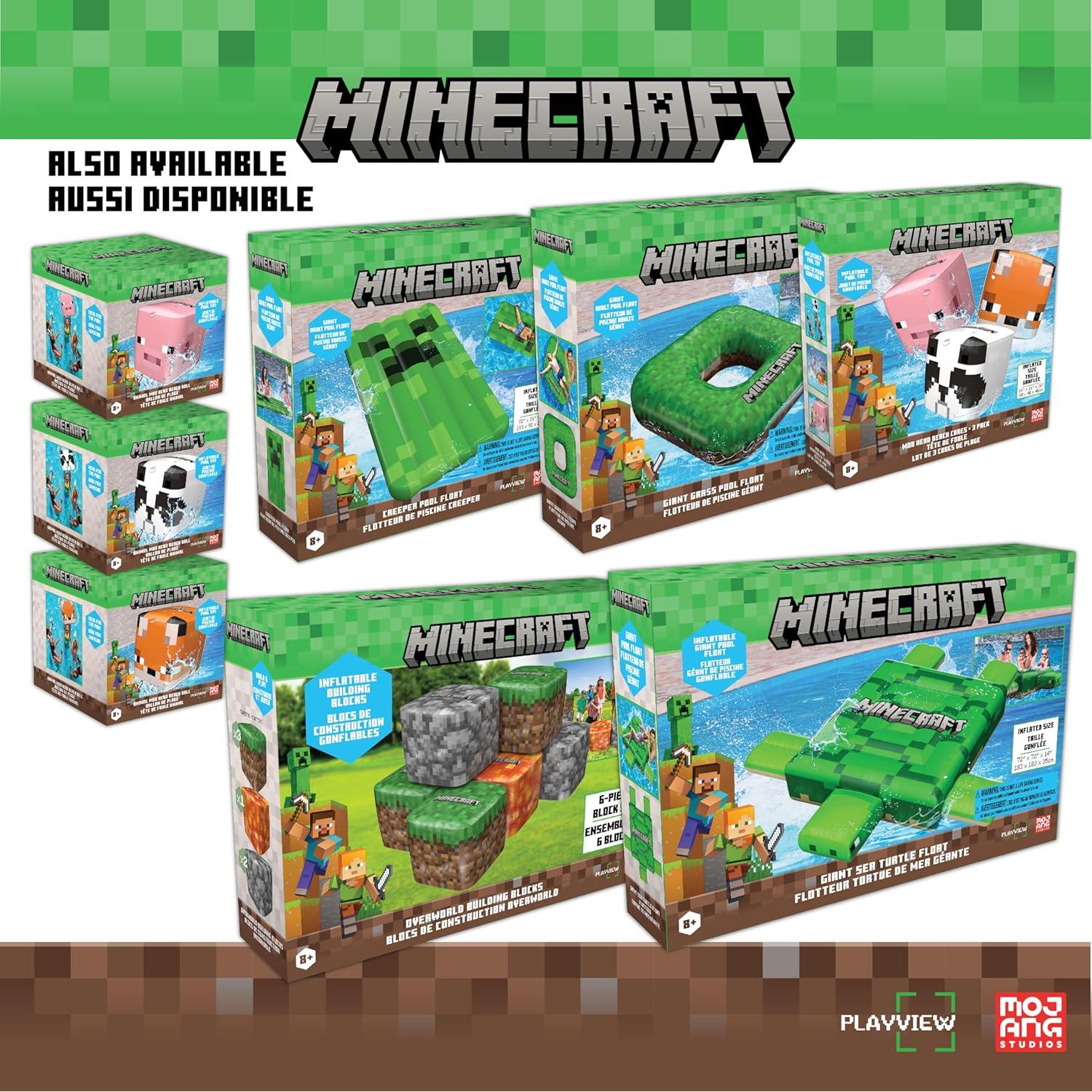 Pelotas de Playa Minecraft Playview - Paquete de 3, 40.64 cm