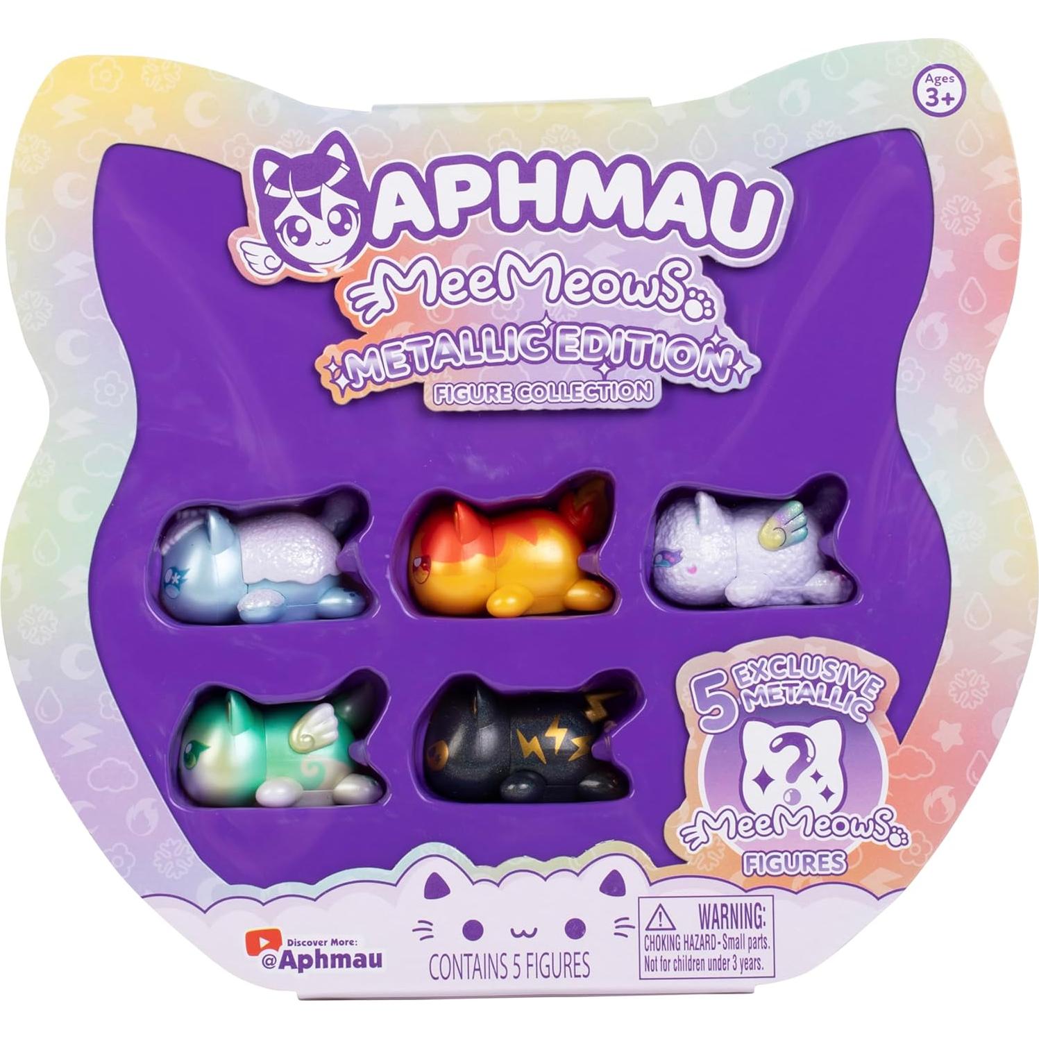 Figuras MeeMeow Elementales Aphmau - 5 Figuras que Brillan