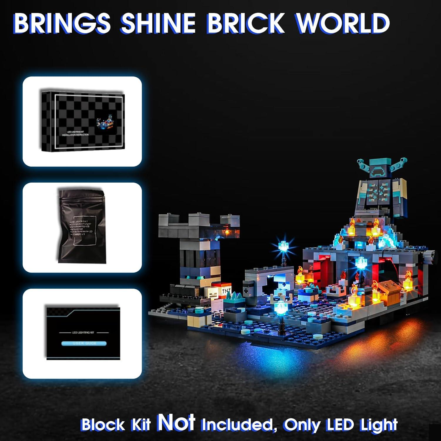 Luz LED Vaodest para Lego 21246 Batalla The Deep Dark