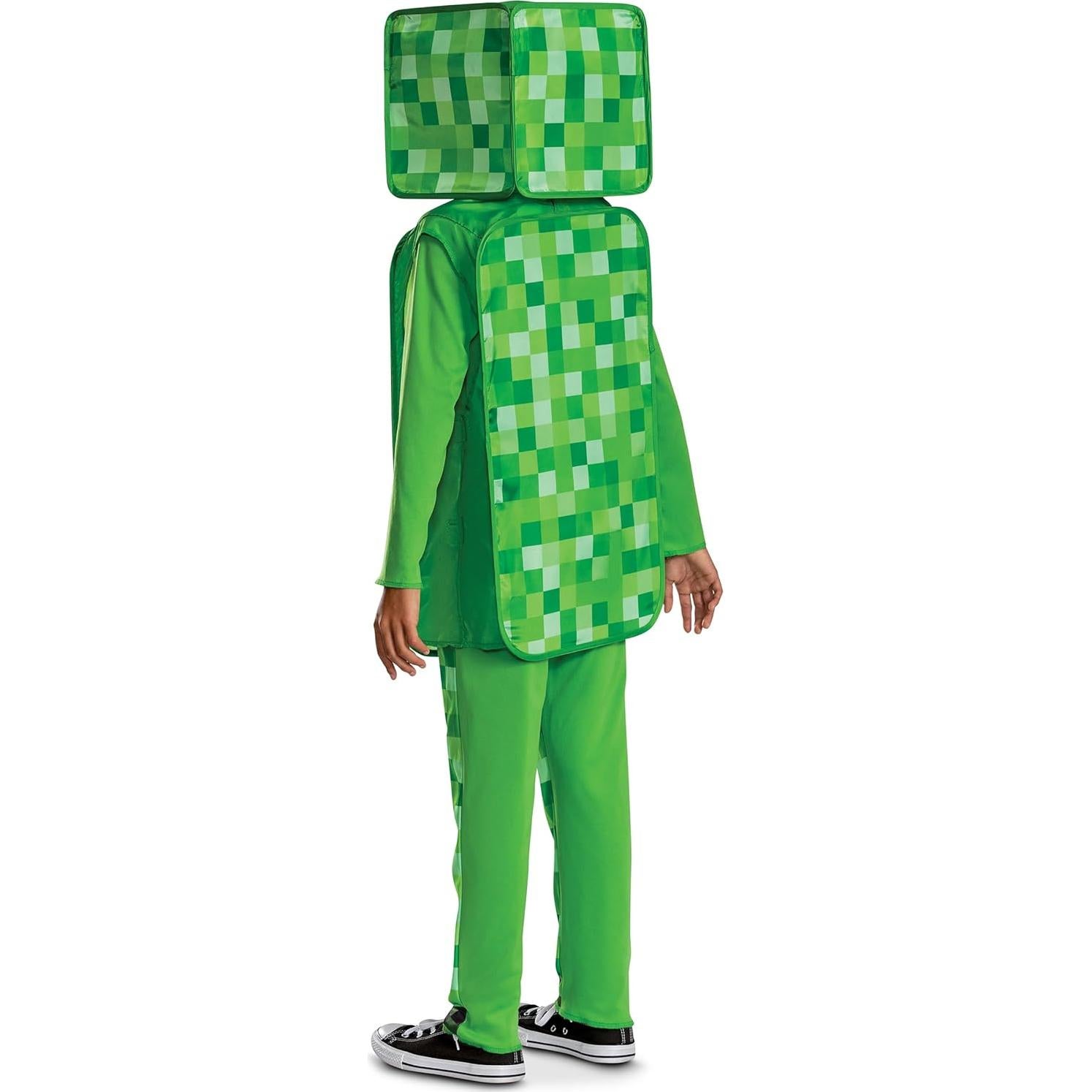 Disfraz Oficial de Minecraft Creeper para Niños T. M (7-8)