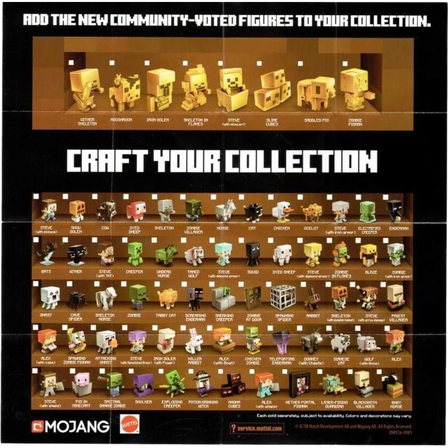 Minecraft Mini Figuras Cofre Ilimitado Serie 2 - Paquete de 3