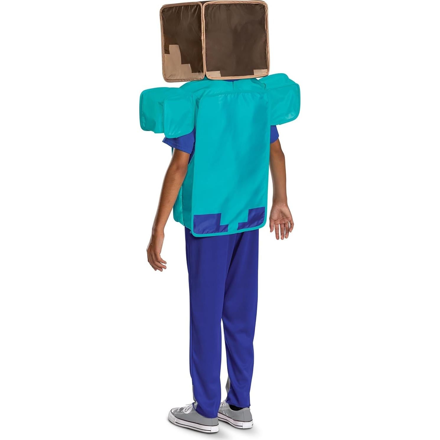 Disfraz oficial de Minecraft Steve para niños M (7-8)