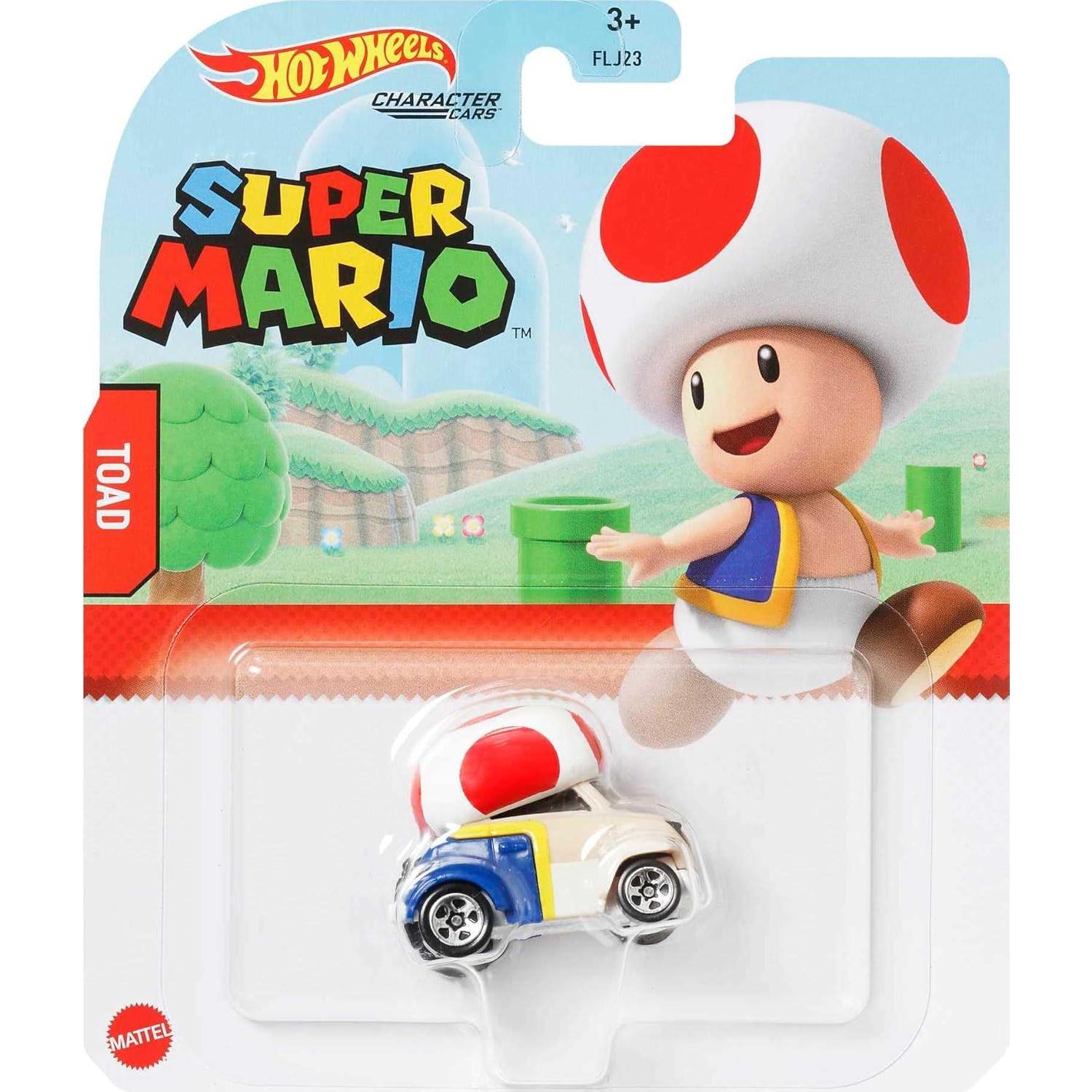 Hot Wheels Autos de Personajes Super Mario 1:64 Mattel