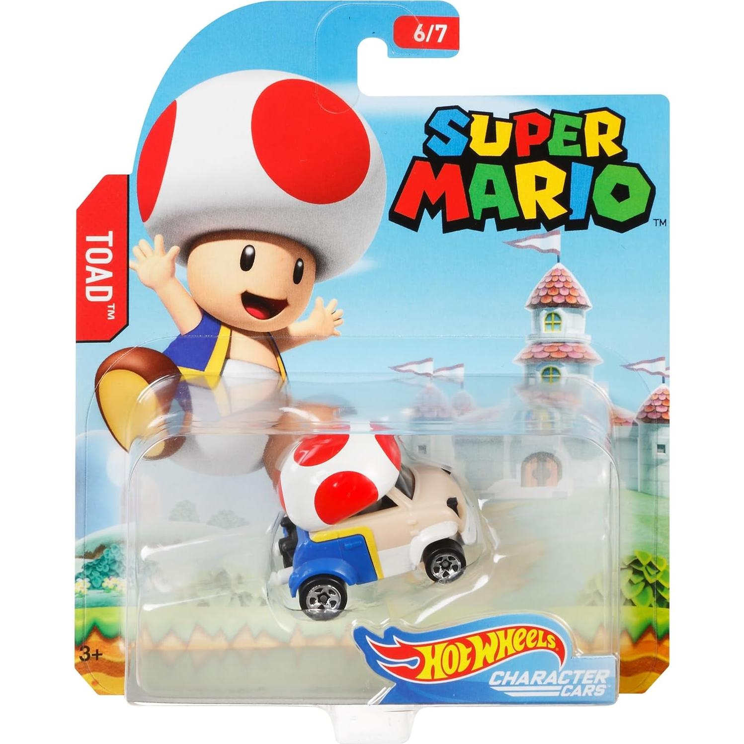 Hot Wheels Autos de Personajes Super Mario 1:64 Mattel