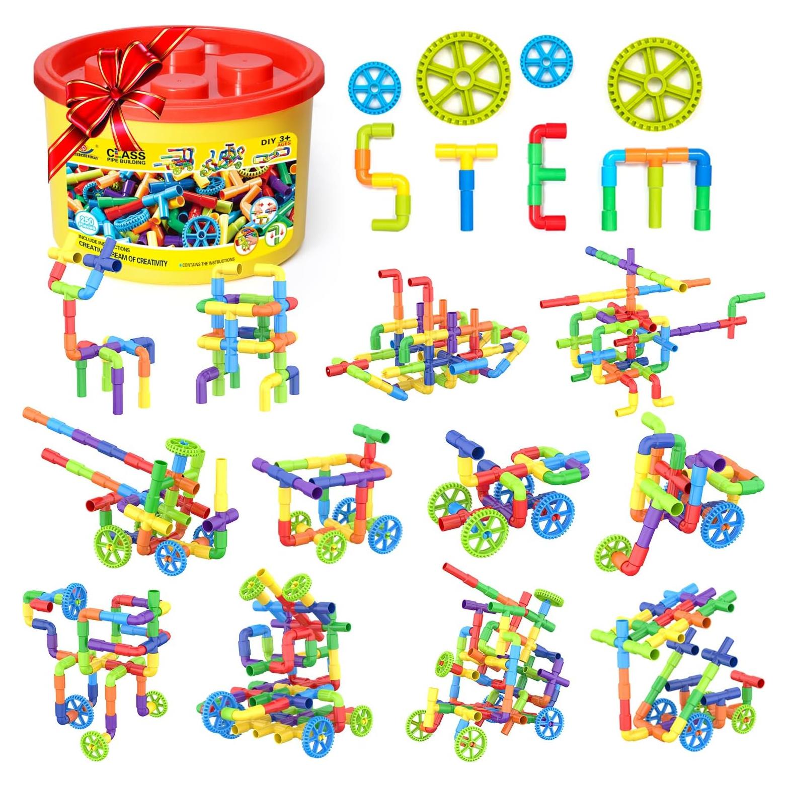 Set de Bloques de Construcción WishaLife 250 Piezas Multicolor