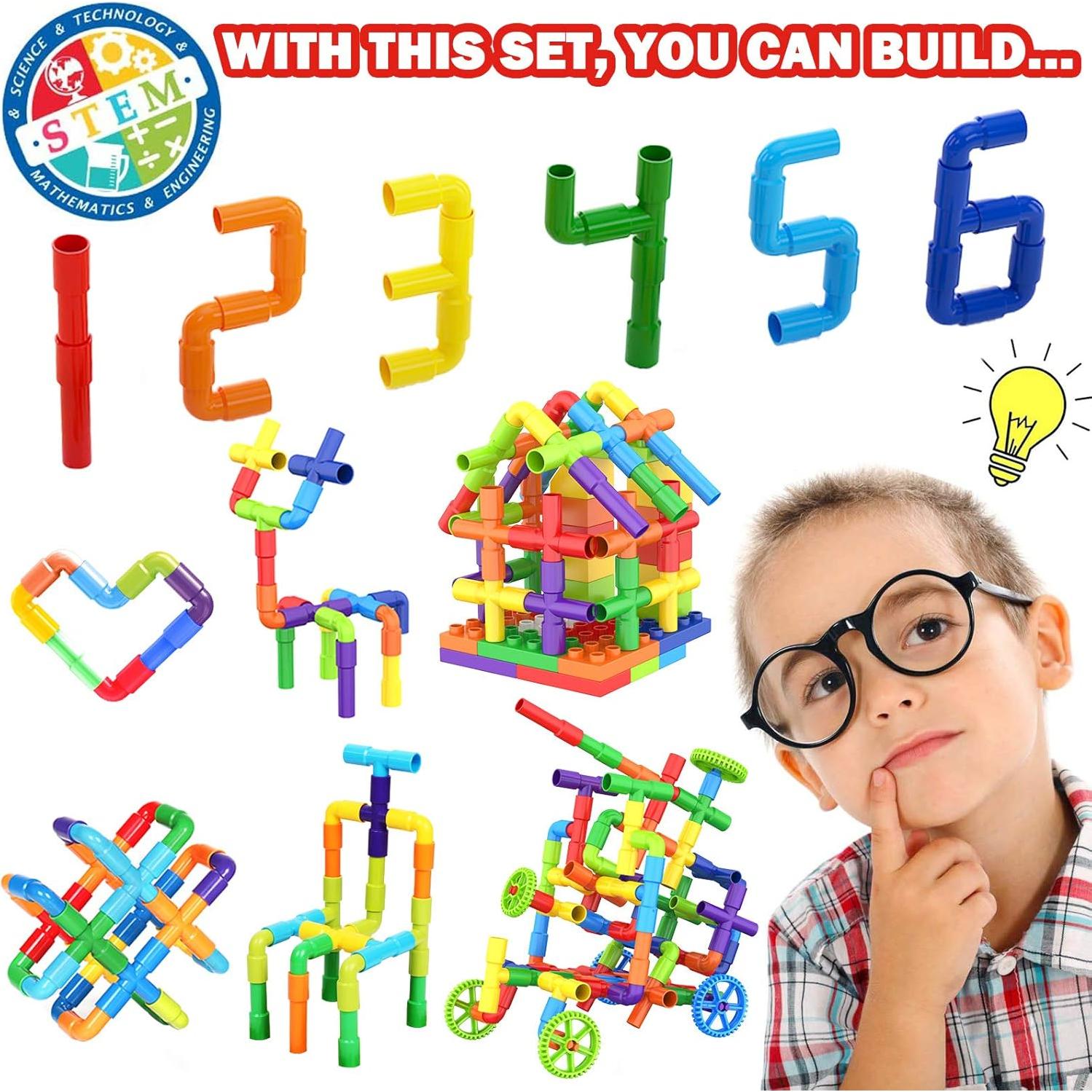 Set de Bloques de Construcción WishaLife 250 Piezas Multicolor