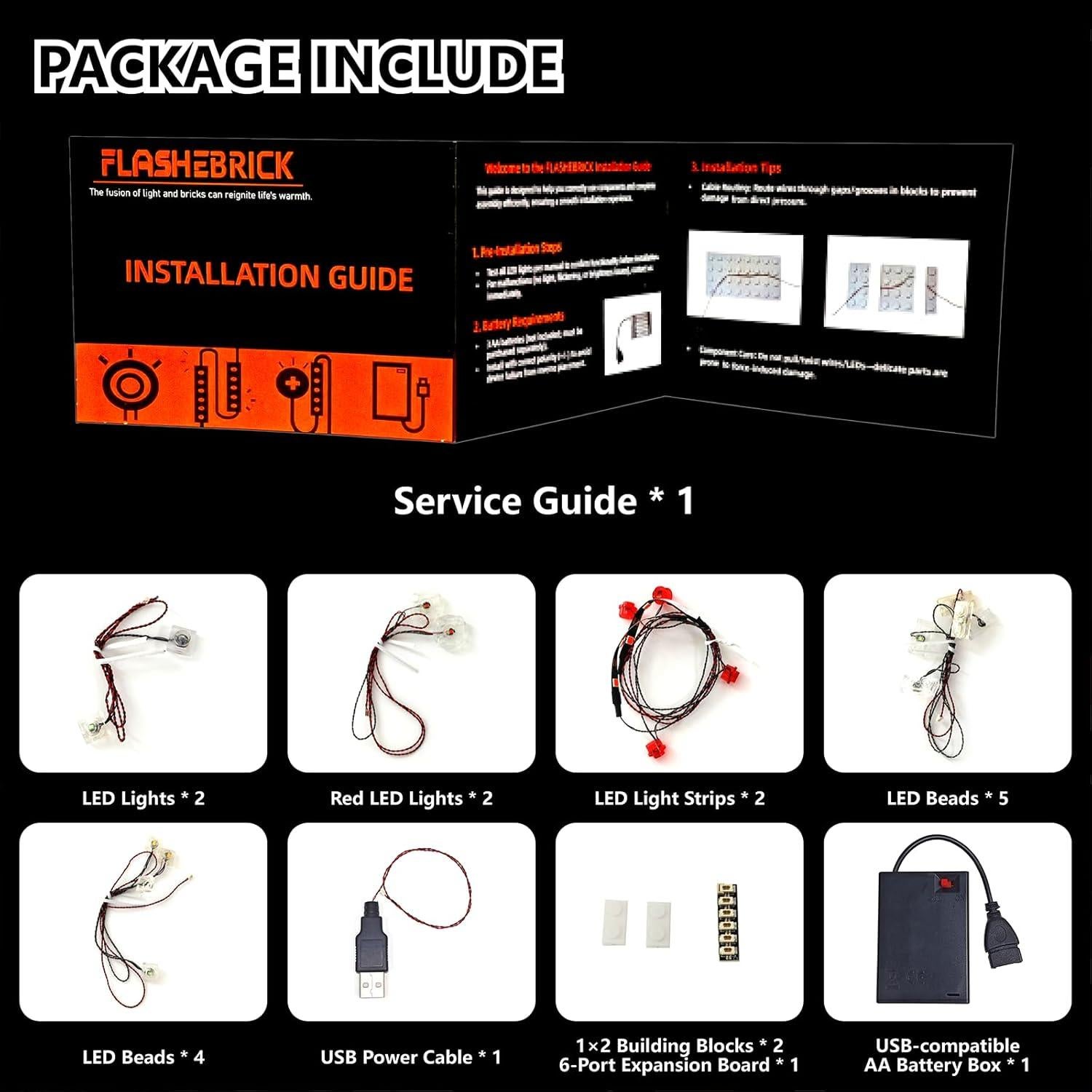 Kit de Luz LED Flashebrick para Lego 21246 Minecraft