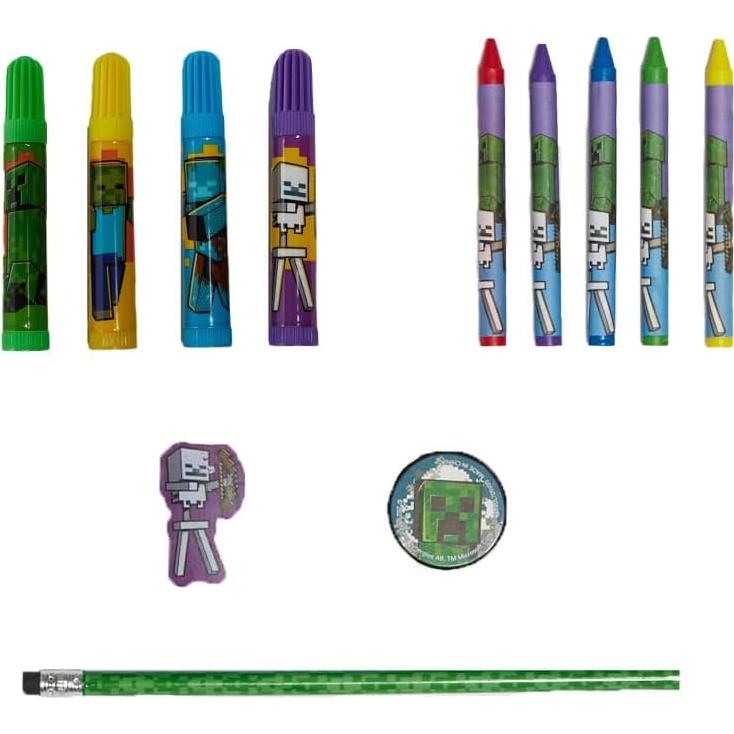 Conjunto de Arte y Stickers Minecraft 30 Pzs - Diseños Innovadores