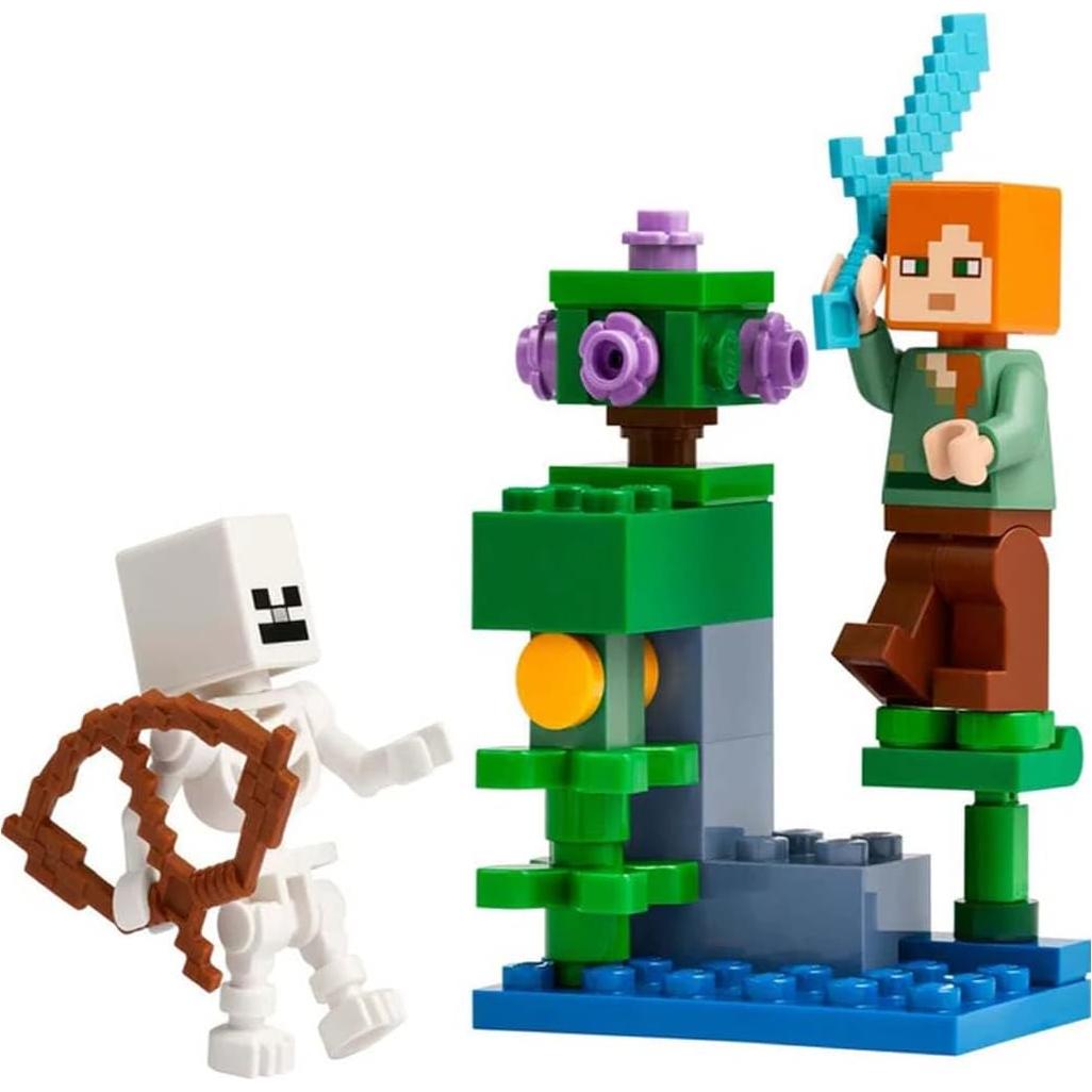 LEGO Minecraft Mini Set Cueva Alex y Esqueleto 30705