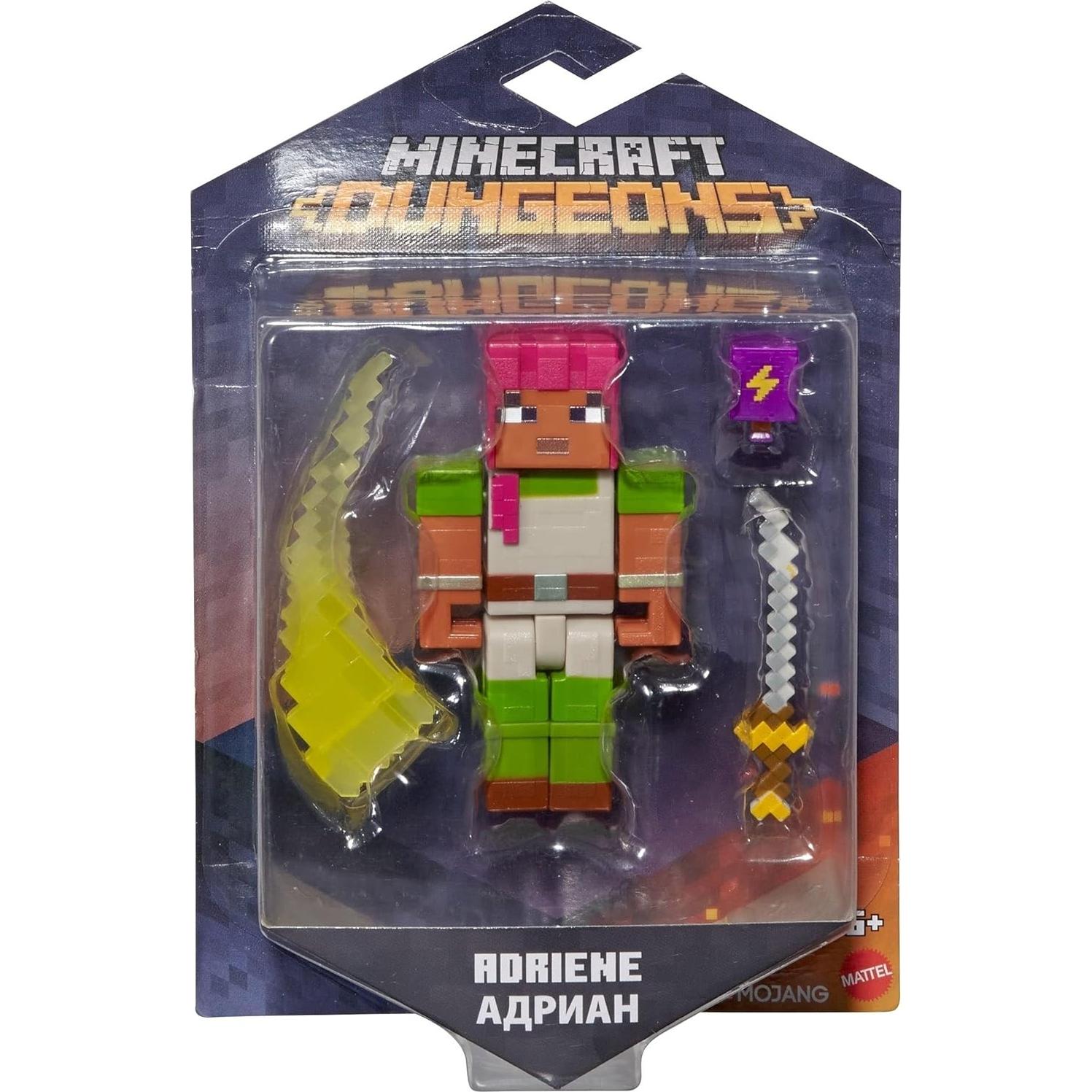 Figura Coleccionable Minecraft Dungeons Mattel 6.6 cm con Accesorios